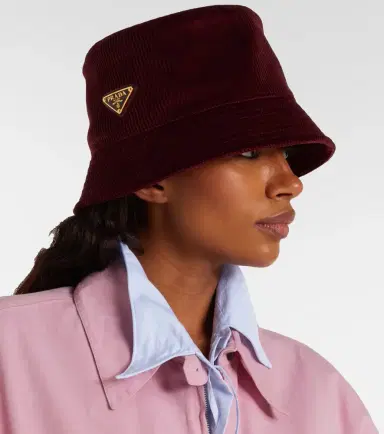 Prada Cotton corduroy bucket hat | Thumbnail 4