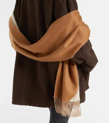 Prada Fringed cashmere scarf | Thumbnail 5