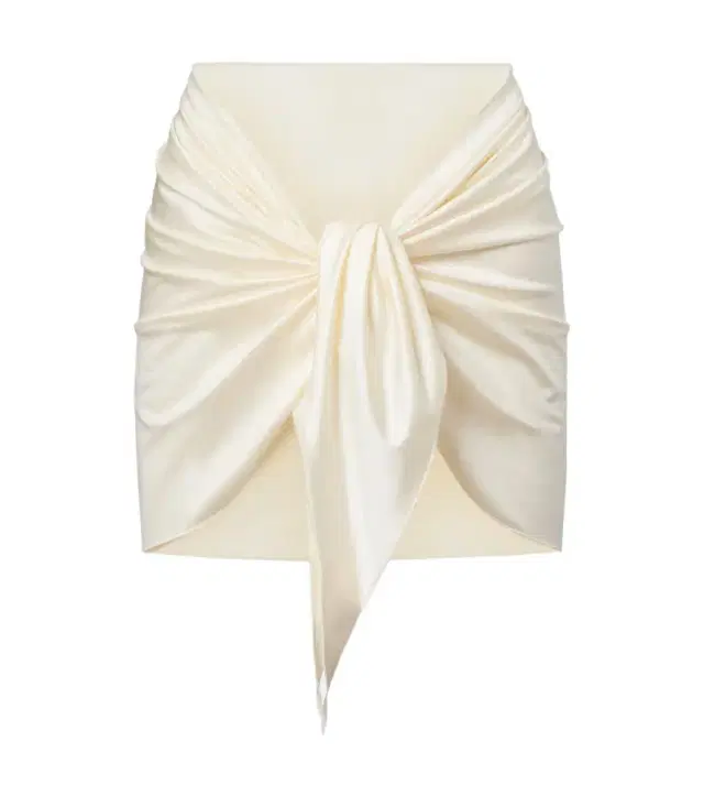 Montce Draped satin beach cover-up