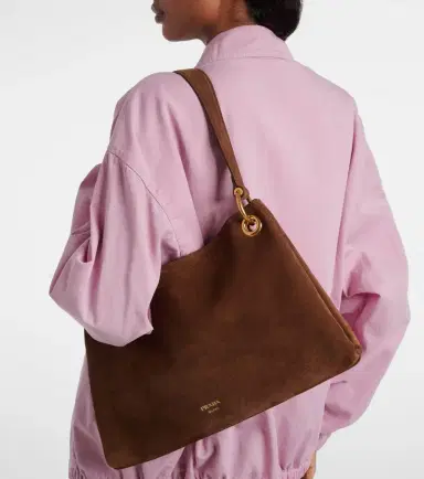Prada Etude Large suede shoulder bag | Thumbnail 5 Prada Etude Large suede shoulder bag | Thumbnail 5