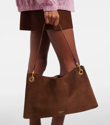 Prada Etude Large suede shoulder bag | Thumbnail 6 Prada Etude Large suede shoulder bag | Thumbnail 6
