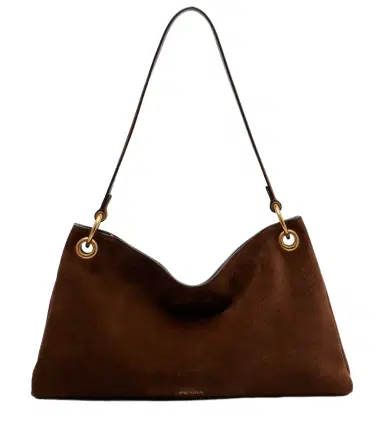 Prada Etude Large suede shoulder bag | Thumbnail 1 Prada Etude Large suede shoulder bag | Thumbnail 1