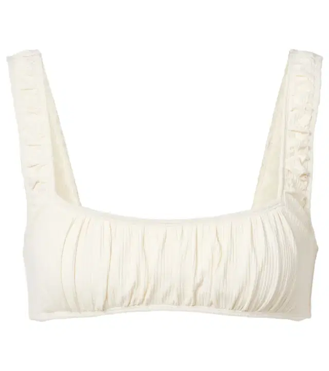 Zoe ribbed-knit bikini top
