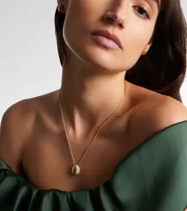 Pamela Zamore Eos 18kt gold pendant necklace with diamonds | Thumbnail 5