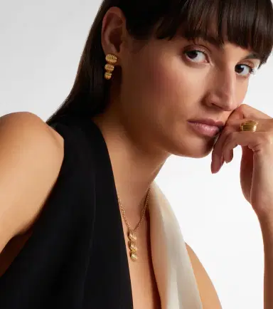 Pamela Zamore Isla Oval Taper 18kt gold earrings | Thumbnail 3