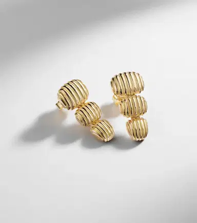 Pamela Zamore Isla Oval Taper 18kt gold earrings | Thumbnail 5