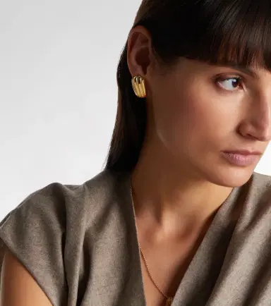 Pamela Zamore Orla Armour 18kt gold earrings | Thumbnail 3