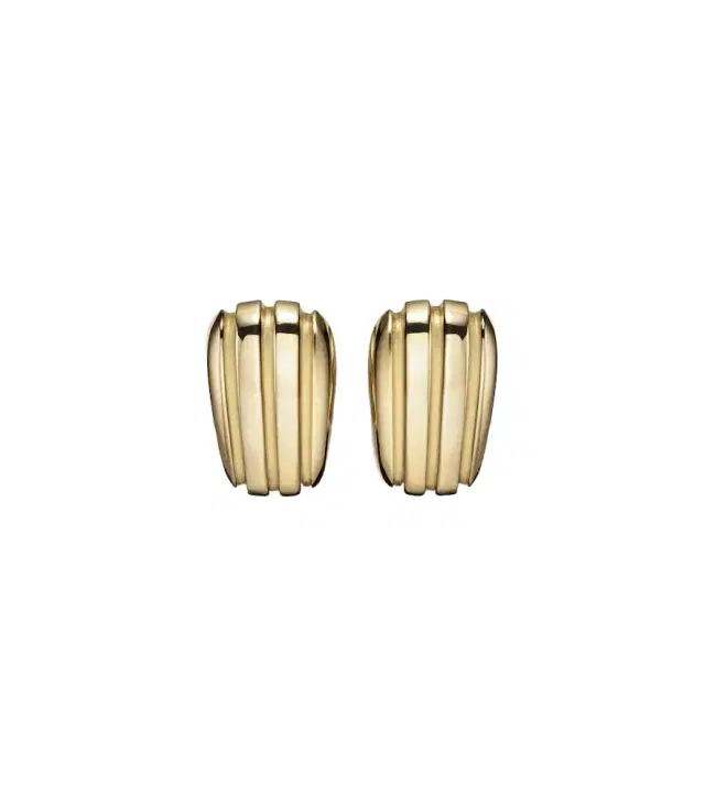 Pamela Zamore Orla Armour 18kt gold earrings