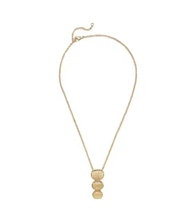 Pamela Zamore Isla Triple Oval 18kt gold pendant necklace | Thumbnail 1