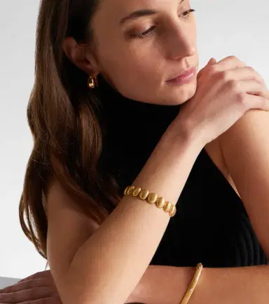 Pamela Zamore Isla Oval 18kt gold bracelet | Thumbnail 3
