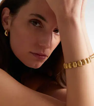 Pamela Zamore Isla Oval 18kt gold bracelet | Thumbnail 4
