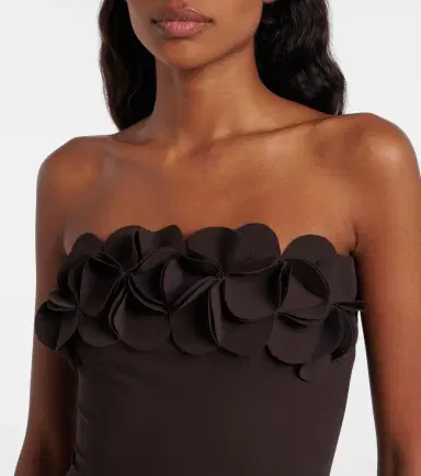 Karla Colletto Tess floral-appliqué swimsuit | Thumbnail 2