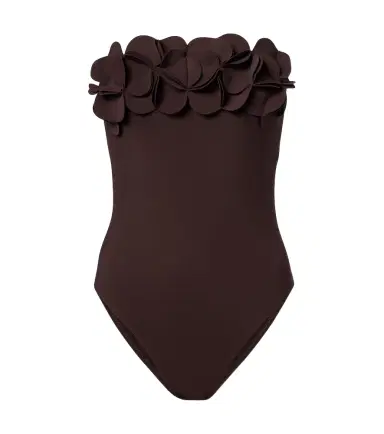 Karla Colletto Tess floral-appliqué swimsuit | Thumbnail 1
