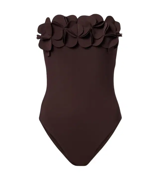 Tess floral-appliqué swimsuit