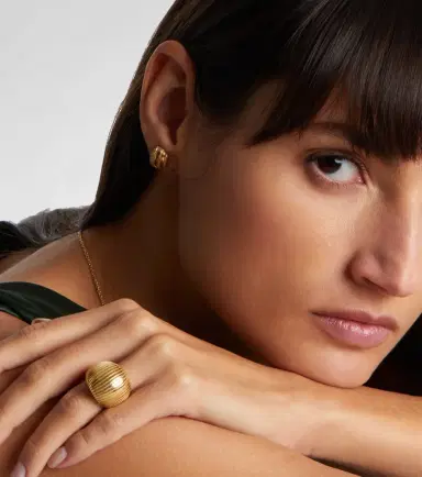 Pamela Zamore Eos 18kt gold earrings with diamonds | Thumbnail 2