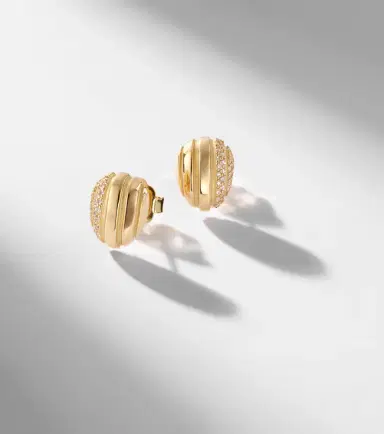 Pamela Zamore Eos 18kt gold earrings with diamonds | Thumbnail 5