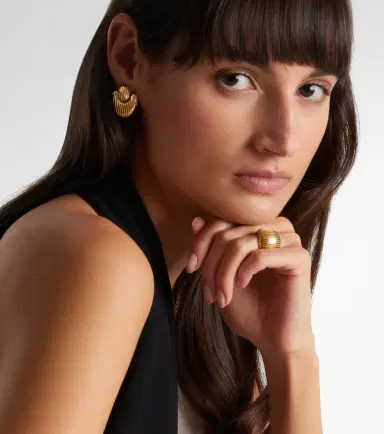 Pamela Zamore Isla Nest 18kt gold earrings | Thumbnail 3