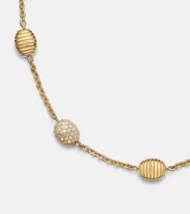 Pamela Zamore Isla Diamond Station 18kt gold necklace with diamonds | Thumbnail 3