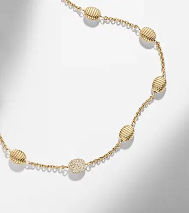 Pamela Zamore Isla Diamond Station 18kt gold necklace with diamonds | Thumbnail 6