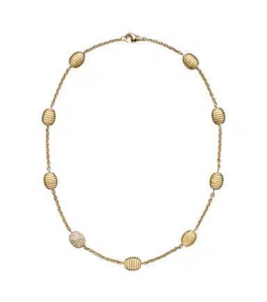 Pamela Zamore Isla Diamond Station 18kt gold necklace with diamonds | Thumbnail 1