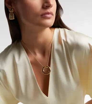 Pamela Zamore Holos 18kt gold pendant necklace | Thumbnail 2