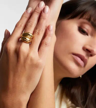 Pamela Zamore Eos Hug 18kt gold ring | Thumbnail 3