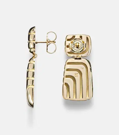 Pamela Zamore Labyrinth 18kt gold drop earrings | Thumbnail 4 Pamela Zamore Labyrinth 18kt gold drop earrings | Thumbnail 4