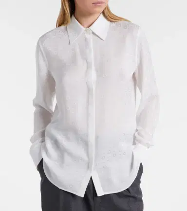 Ferragamo Gancini silk crêpe shirt | Thumbnail 5
