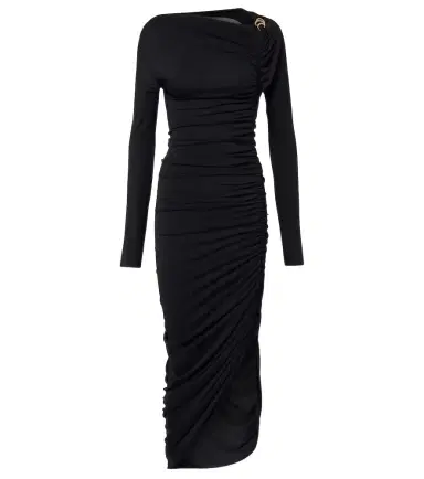 Ferragamo Ruched jersey midi dress | Thumbnail 1 Ferragamo Ruched jersey midi dress | Thumbnail 1