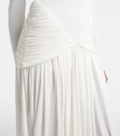 Ferragamo Ruched crêpe jersey midi dress | Thumbnail 2