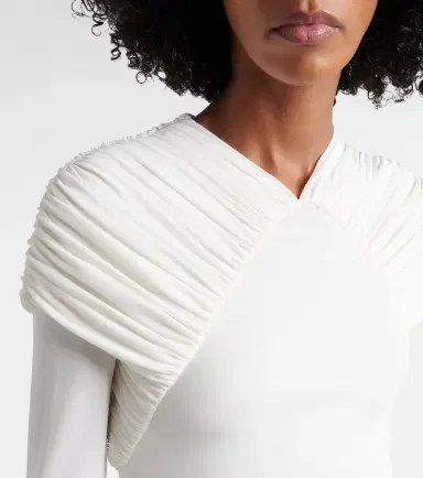 Ferragamo Ruched crêpe jersey midi dress | Thumbnail 4
