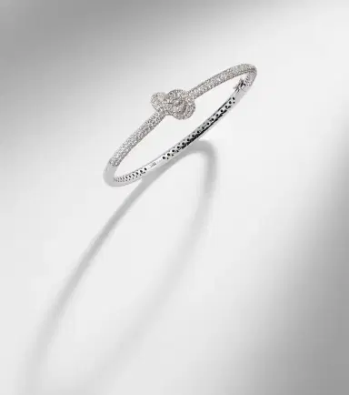 Engelbert Legacy Knot 18kt white gold bangle with diamonds | Thumbnail 3 Engelbert Legacy Knot 18kt white gold bangle with diamonds | Thumbnail 3