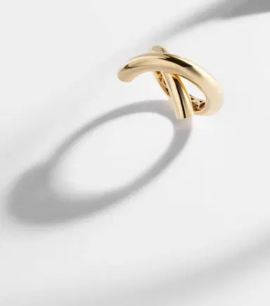 Engelbert Cross Loop Medium 18kt gold ring | Thumbnail 5