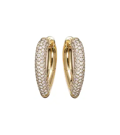 Engelbert Drop Link Medium 18kt gold earrings with diamonds | Thumbnail 1 Engelbert Drop Link Medium 18kt gold earrings with diamonds | Thumbnail 1