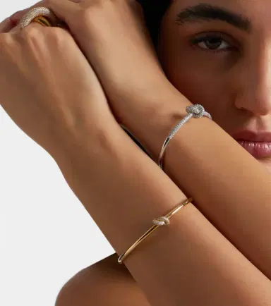 Engelbert Legacy Knot 18kt gold bangle with diamonds | Thumbnail 4 Engelbert Legacy Knot 18kt gold bangle with diamonds | Thumbnail 4