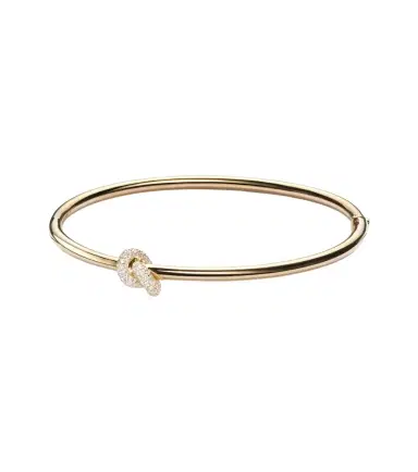 Engelbert Legacy Knot 18kt gold bangle with diamonds | Thumbnail 1 Engelbert Legacy Knot 18kt gold bangle with diamonds | Thumbnail 1