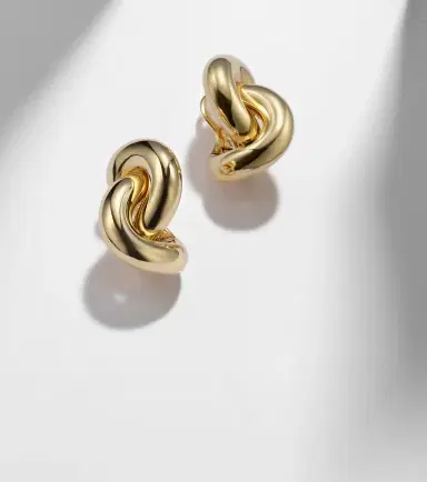 Engelbert Legacy Knot Big 18kt gold earrings | Thumbnail 3
