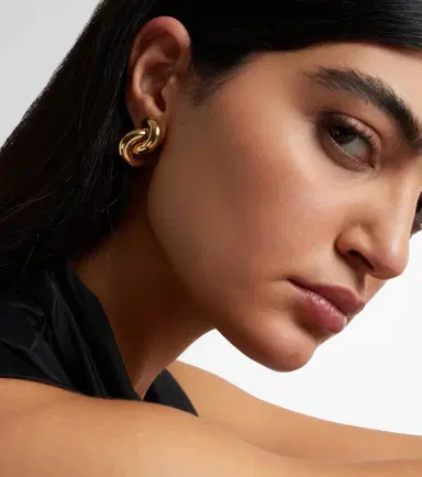 Engelbert Legacy Knot Big 18kt gold earrings | Thumbnail 4