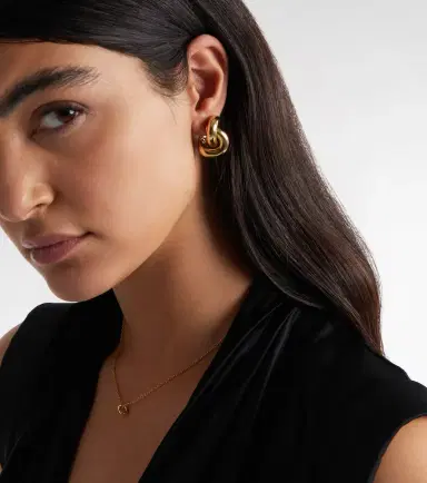 Engelbert Legacy Knot Big 18kt gold earrings | Thumbnail 5
