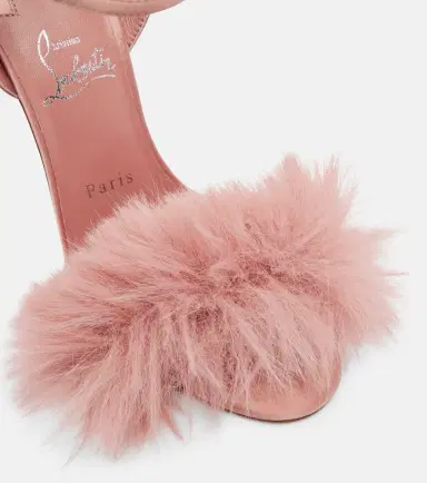 Christian Louboutin Patchoulina 100 crêpe satin sandals | Thumbnail 3