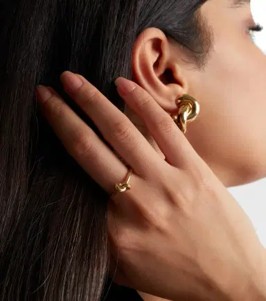 Engelbert Legacy Knot Mini 18kt gold ring | Thumbnail 4