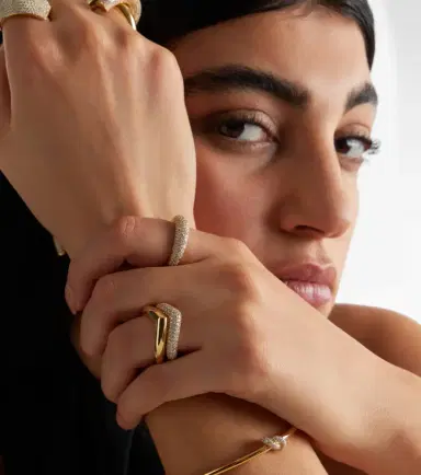 Engelbert Drop Link Medium 18kt gold ring | Thumbnail 4