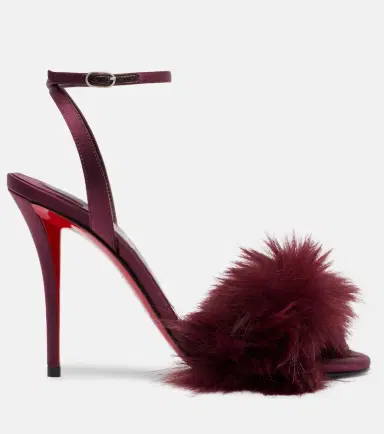 Christian Louboutin Patchoulina 100 crêpe satin sandals | Thumbnail 3 Christian Louboutin Patchoulina 100 crêpe satin sandals | Thumbnail 3