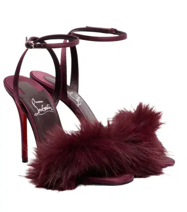 Christian Louboutin Patchoulina 100 crêpe satin sandals | Thumbnail 1 Christian Louboutin Patchoulina 100 crêpe satin sandals | Thumbnail 1