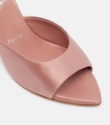 Christian Louboutin Miss Z 80 crêpe satin mules | Thumbnail 2