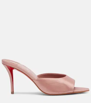 Christian Louboutin Miss Z 80 crêpe satin mules | Thumbnail 3