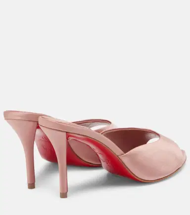 Christian Louboutin Miss Z 80 crêpe satin mules | Thumbnail 4