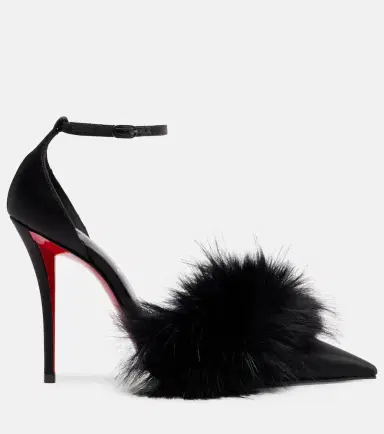 Christian Louboutin Zanzee 100 crêpe satin pumps | Thumbnail 4 Christian Louboutin Zanzee 100 crêpe satin pumps | Thumbnail 4