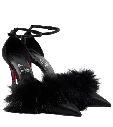 Christian Louboutin Zanzee 100 crêpe satin pumps | Thumbnail 1 Christian Louboutin Zanzee 100 crêpe satin pumps | Thumbnail 1