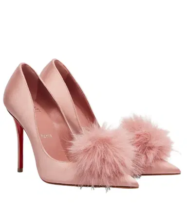 Christian Louboutin Alana 100 embellished crêpe satin pumps | Thumbnail 1 Christian Louboutin Alana 100 embellished crêpe satin pumps | Thumbnail 1